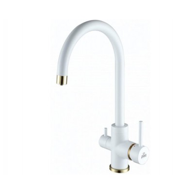 Смеситель PAULMARK Essen Es213211-431BR белый матовыйбронза (с подкл. фильтра) Смеситель PAULMARK Essen Es213211-431BR белый матовыйбронза (с подкл. фильтра)