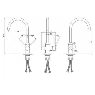 Смеситель PAULMARK Essen Es213211-431BR белый матовыйбронза (с подкл. фильтра) Смеситель PAULMARK Essen Es213211-431BR белый матовыйбронза (с подкл. фильтра)