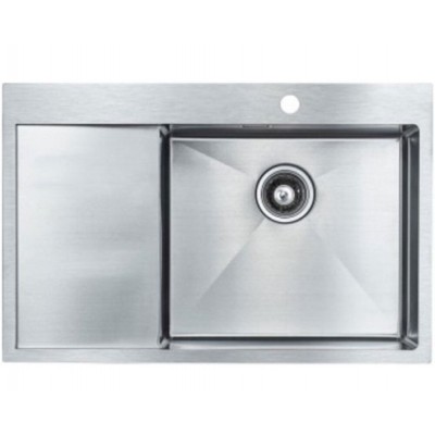 Мойка Paulmark PM807851-BSR брашир. нерж. правая 780х510 мм Мойка Paulmark PM807851-BSR брашир. нерж. правая 780х510 мм