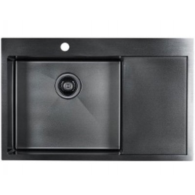 Мойка Paulmark ELDE PM807851-GML вороненая сталь левая 780х510 мм Мойка Paulmark ELDE PM807851-GML вороненая сталь левая 780х510 мм