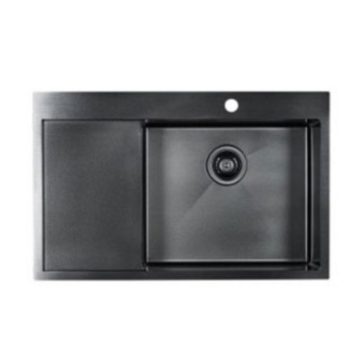 Мойка Paulmark ELDE PM807851-GMR вороненая сталь правая 780х510 мм Мойка Paulmark ELDE PM807851-GMR вороненая сталь правая 780х510 мм