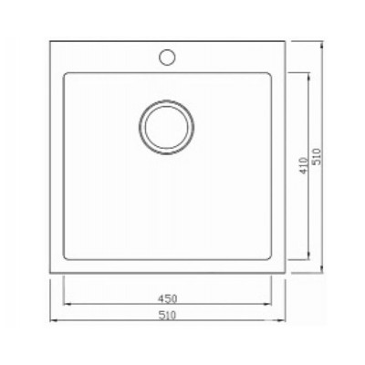 Мойка Paulmark VELTEN PM905151-BS брашир. нерж. 510х510 мм Мойка Paulmark VELTEN PM905151-BS брашир. нерж. 510х510 мм