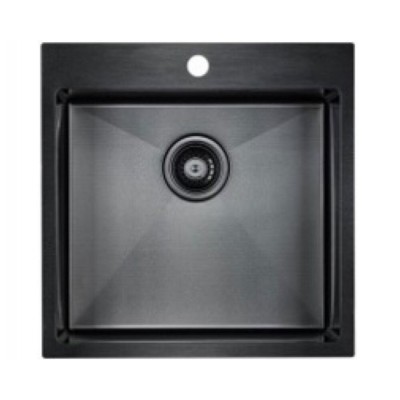 Мойка Paulmark VELTEN PM905151-GM воронёная сталь 510х510 мм Мойка Paulmark VELTEN PM905151-GM воронёная сталь 510х510 мм