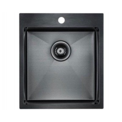 Мойка Paulmark NECKAR PM804551-GM воронёная сталь 450х510 мм Мойка Paulmark NECKAR PM804551-GM воронёная сталь 450х510 мм