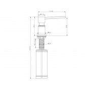 Дозатор PAULMARK D003-328 бежевый