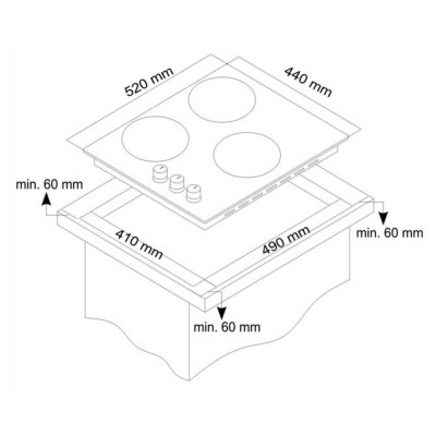 Варочная поверхность газовая SIMFER H45V30B416 Варочная поверхность газовая SIMFER H45V30B416