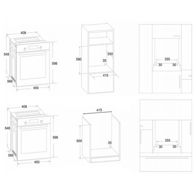Духовой шкаф электрический SIMFER B4EM16016 Духовой шкаф электрический SIMFER B4EM16016