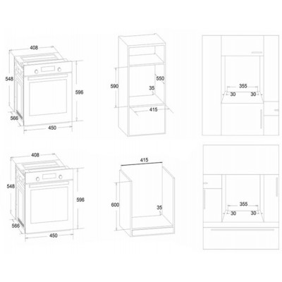 Духовой шкаф электрический SIMFER B4EM14016 Духовой шкаф электрический SIMFER B4EM14016