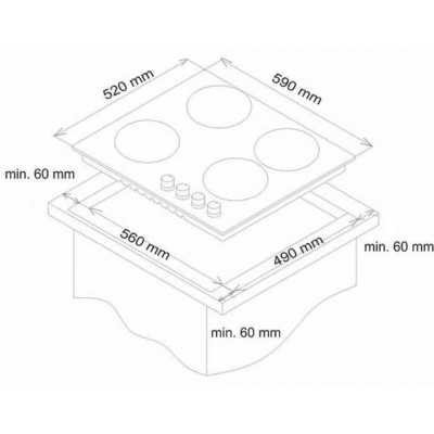 Варочная поверхность комбинированная SIMFER H60N26S516 Варочная поверхность комбинированная SIMFER H60N26S516