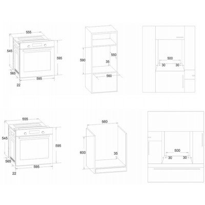 Духовой шкаф газовый SIMFER B6GB12016 Духовой шкаф газовый SIMFER B6GB12016