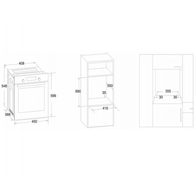 Духовой шкаф электрический SIMFER B4EB56016 Духовой шкаф электрический SIMFER B4EB56016