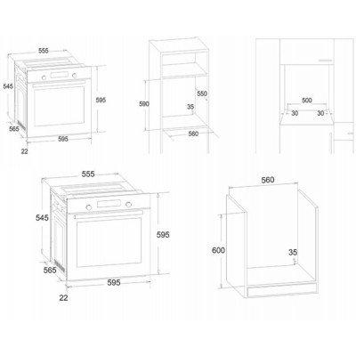 Духовой шкаф электрический SIMFER B6EW56016 Духовой шкаф электрический SIMFER B6EW56016