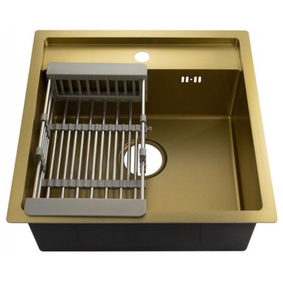 Мойка FABIA PROFI 500x500 ЗОЛОТО +корзина Мойка FABIA PROFI 500x500 ЗОЛОТО +корзина