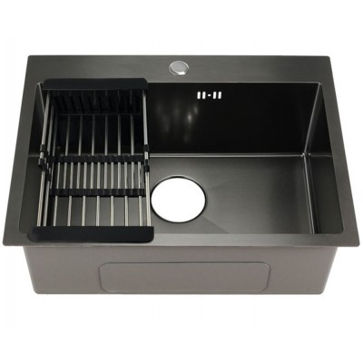 Мойка FABIA PROFI 600x500 ГРАФИТ +корзина Мойка FABIA PROFI 600x500 ГРАФИТ +корзина