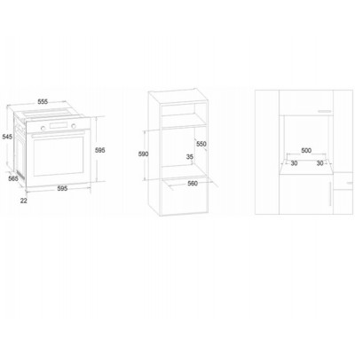 Духовой шкаф электрический SIMFER B6EC16016 Духовой шкаф электрический SIMFER B6EC16016