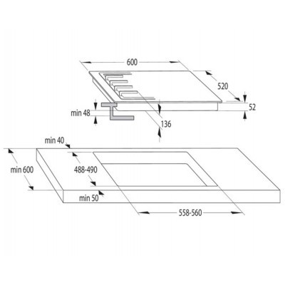 Варочная поверхность газовая GORENJE GTW641EB Варочная поверхность газовая GORENJE GTW641EB