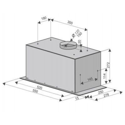 Вытяжка Konigin Checkbox White 60 Вытяжка Konigin Checkbox White 60