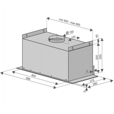 Вытяжка Konigin Navi White Glass 90 Вытяжка Konigin Navi White Glass 90