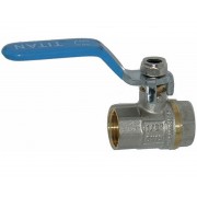 TITAN Кран шаровый 1/2" г/г ручка синяя