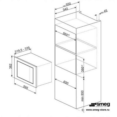 МИКРОВОЛНОВАЯ ПЕЧЬ SMEG FMI020X МИКРОВОЛНОВАЯ ПЕЧЬ SMEG FMI020X