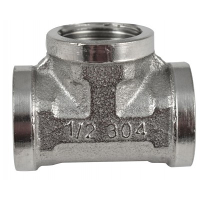 МАК Тройник 1/2"г х 1/2"г х 1/2"г из нерж. стали 304 МАК Тройник 1/2"г х 1/2"г х 1/2"г из нерж. стали 304