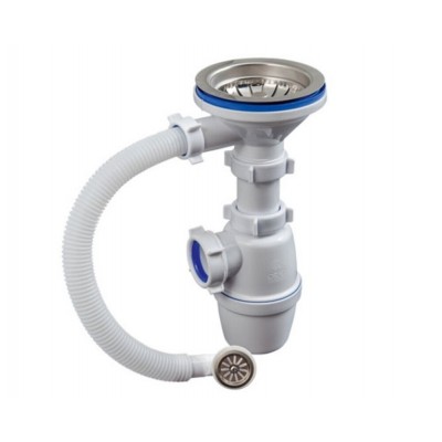 Сифон GRAND 3 1/2 " с круглым переливом и винтом Сифон GRAND 3 1/2 " с круглым переливом и винтом