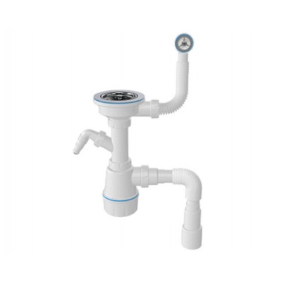 Сифон для мойки с круглым переливом 3 1/2, винт 60 мм Сифон для мойки с круглым переливом 3 1/2, винт 60 мм