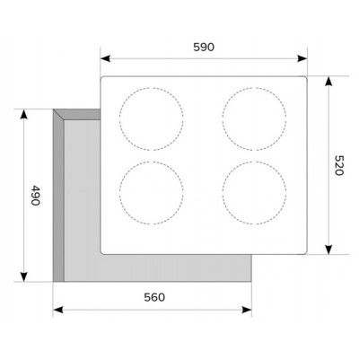 Варочная панель индукционная AKPO РIA 6094014CC BL Варочная панель индукционная AKPO РIA 6094014CC BL