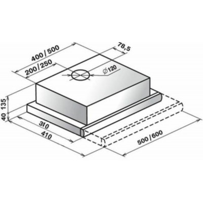 ВСТРАИВАЕМАЯ ВЫТЯЖКА ЭЛИКОР Интегра 50 черный/нерж ВСТРАИВАЕМАЯ ВЫТЯЖКА ЭЛИКОР Интегра 50 черный/нерж