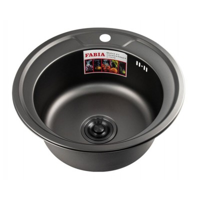 Мойка FABIA d=49 ГРАФИТ (0,8 мм) Мойка FABIA d=49 ГРАФИТ (0,8 мм)