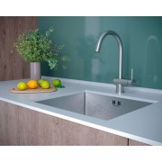 Смеситель PAULMARK Bend Be212066-SS нержавеющая сталь