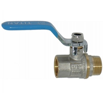 TITAN Кран шаровый 1/2" г/ш ручка синяя TITAN Кран шаровый 1/2" г/ш ручка синяя