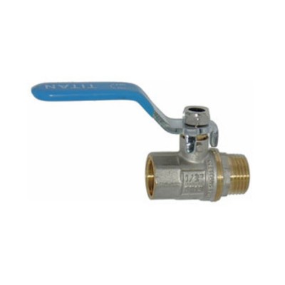 TITAN Кран шаровый 1/2" г/ш ручка синяя TITAN Кран шаровый 1/2" г/ш ручка синяя