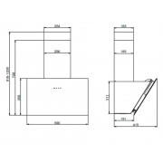 Вытяжка Эликор Антрацит белый/белое стекло 60П-650-Е3Д