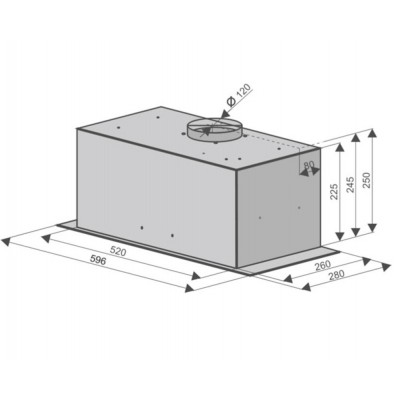 Вытяжка Konigin Skybox Black Glass 60 Вытяжка Konigin Skybox Black Glass 60