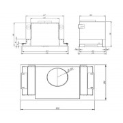 ВСТРАИВАЕМАЯ ВЫТЯЖКА AKPO WK-6 Neva glass 60 см. нерж/бел.