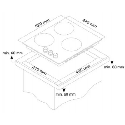 Варочная поверхность газовая SIMFER H45N30W416 Варочная поверхность газовая SIMFER H45N30W416