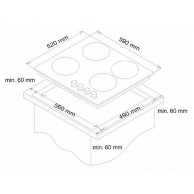 Варочная поверхность газовая SIMFER H60Q40L417 Акция Варочная поверхность газовая SIMFER H60Q40L417 Акция