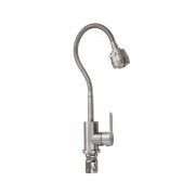 Смеситель BRIMIX 9314 гибкий излив, из нерж. стали 304