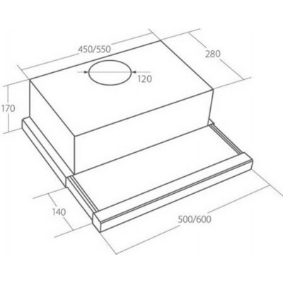 ВСТРАИВАЕМАЯ ВЫТЯЖКА AKPO WK-7 Light eco 50 см. белый ВСТРАИВАЕМАЯ ВЫТЯЖКА AKPO WK-7 Light eco 50 см. белый