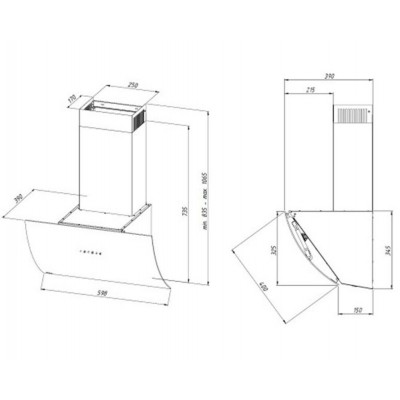 Вытяжка AKPO AKPO WK-9 Clarus 60 см. черный Вытяжка AKPO AKPO WK-9 Clarus 60 см. черный