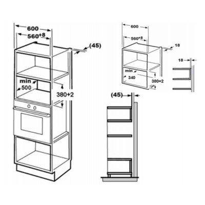 Микроволновая печь встраиваемая SIMFER MD2360 Микроволновая печь встраиваемая SIMFER MD2360