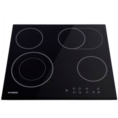 Варочная поверхность электрическая Hyundai HHE 6670 BG черный Варочная поверхность электрическая Hyundai HHE 6670 BG черный