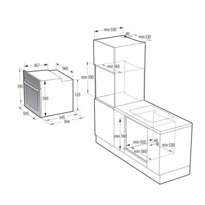 Духовой шкаф электрический GORENJE BO6717E03BG Духовой шкаф электрический GORENJE BO6717E03BG