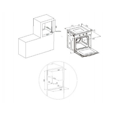 Духовой шкаф электрический Hyundai HEO 6636 BE бежевый Духовой шкаф электрический Hyundai HEO 6636 BE бежевый