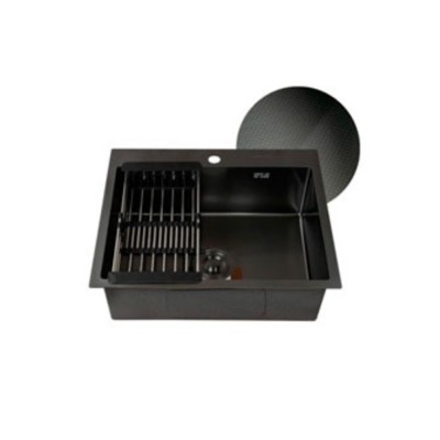 Мойка FABIA PROFI 500x500 ГРАФИТ ДЕКОР +корзина Мойка FABIA PROFI 500x500 ГРАФИТ ДЕКОР +корзина