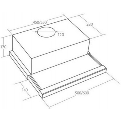 ВСТРАИВАЕМАЯ ВЫТЯЖКА AKPO WK-7 Лайт твин 60 см. черный ВСТРАИВАЕМАЯ ВЫТЯЖКА AKPO WK-7 Лайт твин 60 см. черный