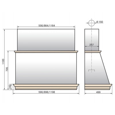Вытяжка Эликор Баривьера 60 бежевый/дуб неокр 90П-650-П3Д Вытяжка Эликор Баривьера 60 бежевый/дуб неокр 90П-650-П3Д
