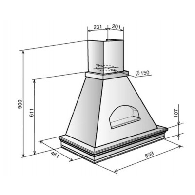 Вытяжка Эликор Бельведер Валенсия 90 топ.молоко/бук св.кор. 90П-650-П3Г Вытяжка Эликор Бельведер Валенсия 90 топ.молоко/бук св.кор. 90П-650-П3Г