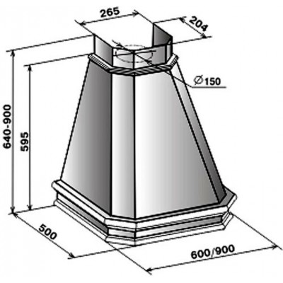 Вытяжка Эликор Пергола 60 бежевый/дуб 60П-650-П3Л Вытяжка Эликор Пергола 60 бежевый/дуб 60П-650-П3Л